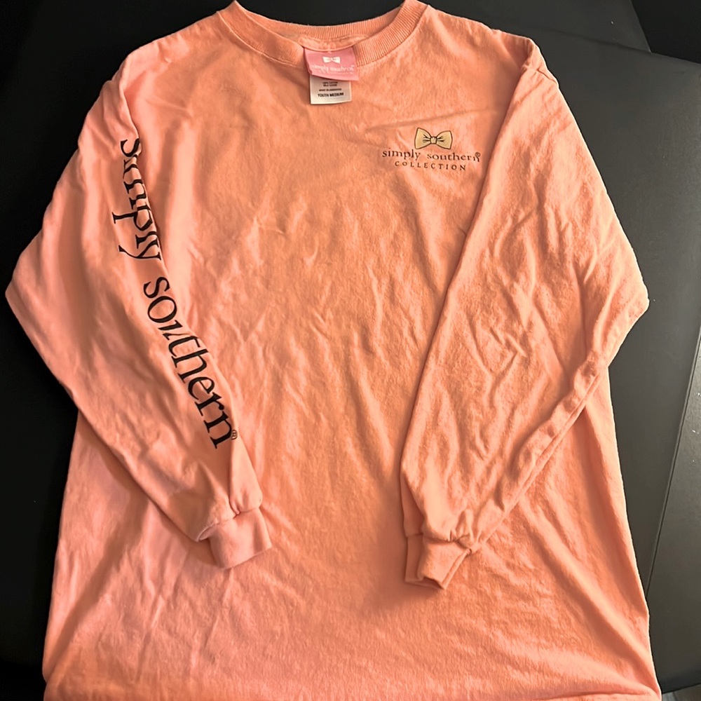 YM Simply Southern, “All things that I love about Fall”, long sleeve pink/peach